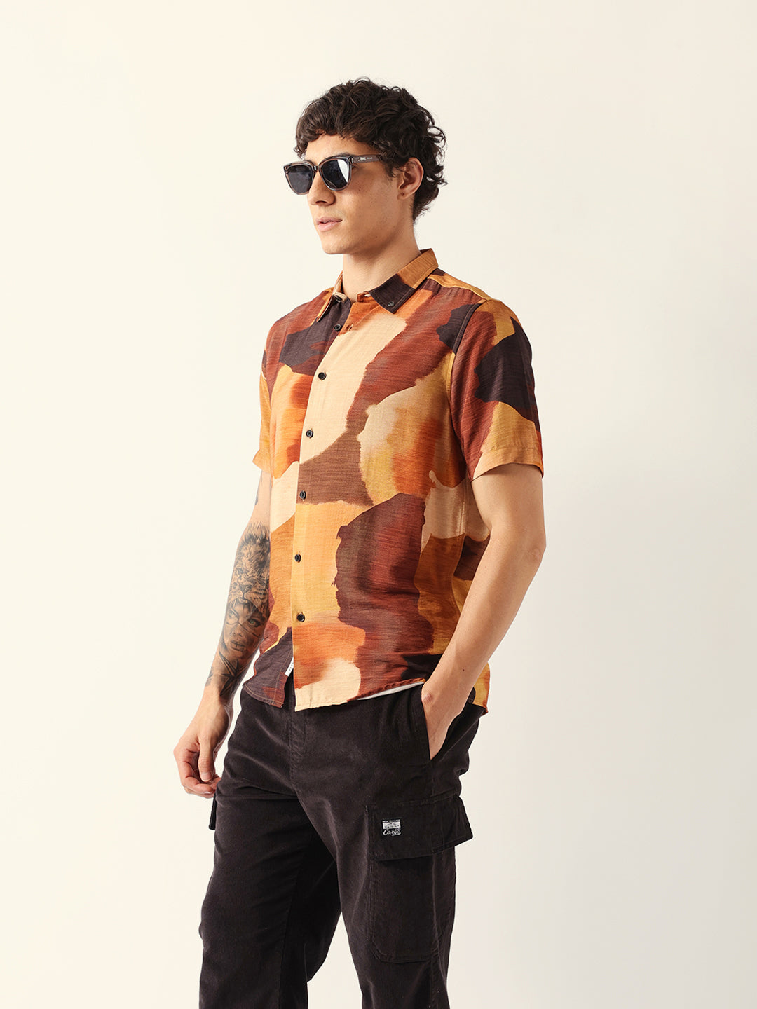 Men Multi Viscose Rayon Printed Shirt