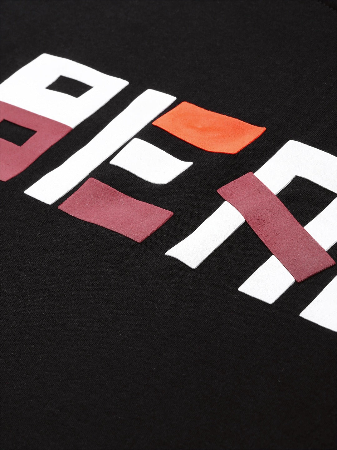 Men Ardor Edition Black Slim Fit Printed Pure Cotton Sweatshirt