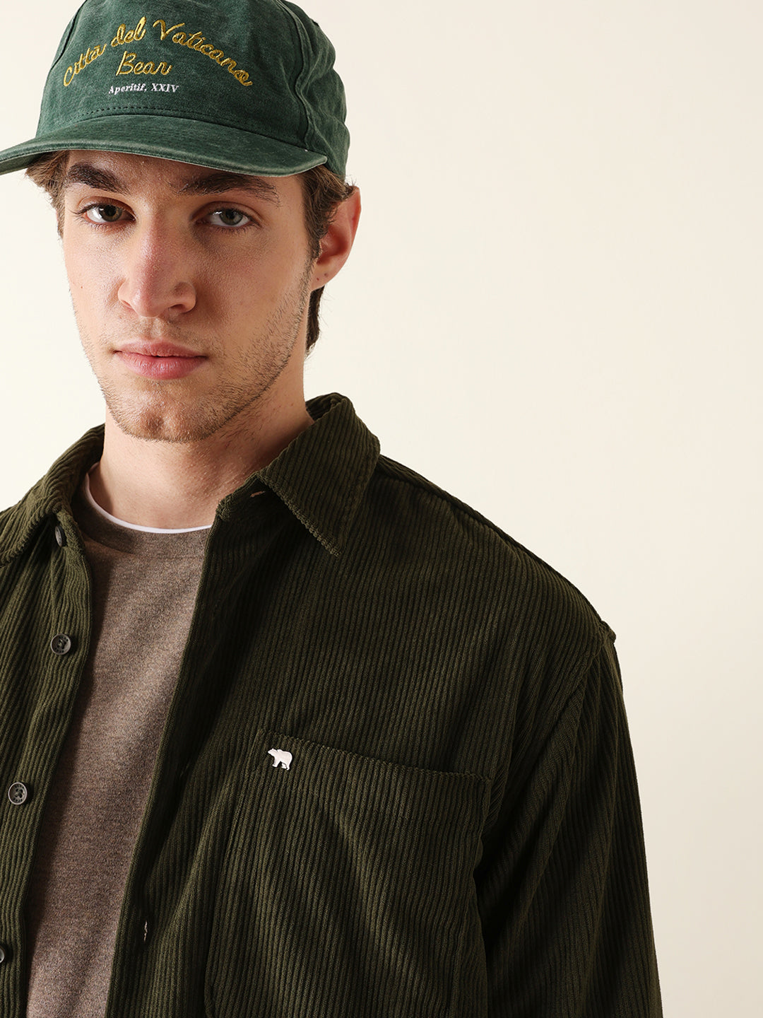 Men Long Sleeve Oversized Shirt