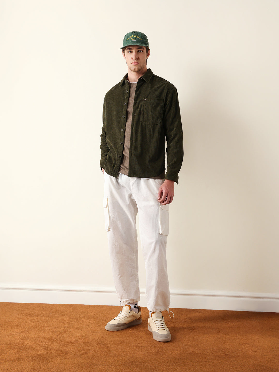Men Long Sleeve Oversized Shirt
