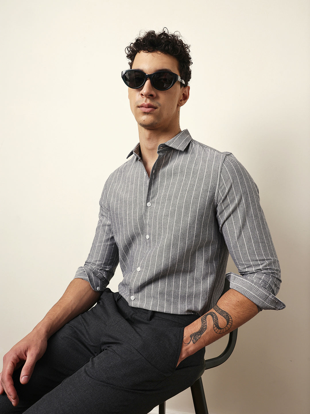 Men Modern Fit Casual Shirt