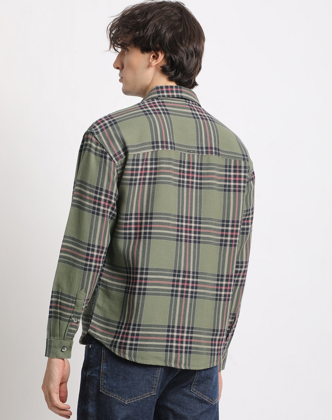 Men  Multicolored Checked Relaxed Fit Casual Shirt