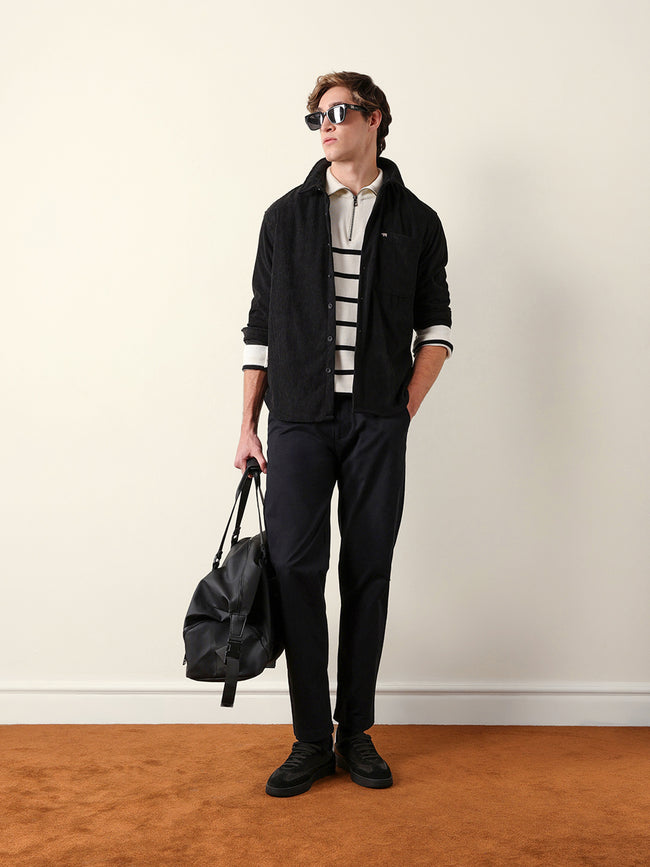 Men Long Sleeve Oversized Shirt