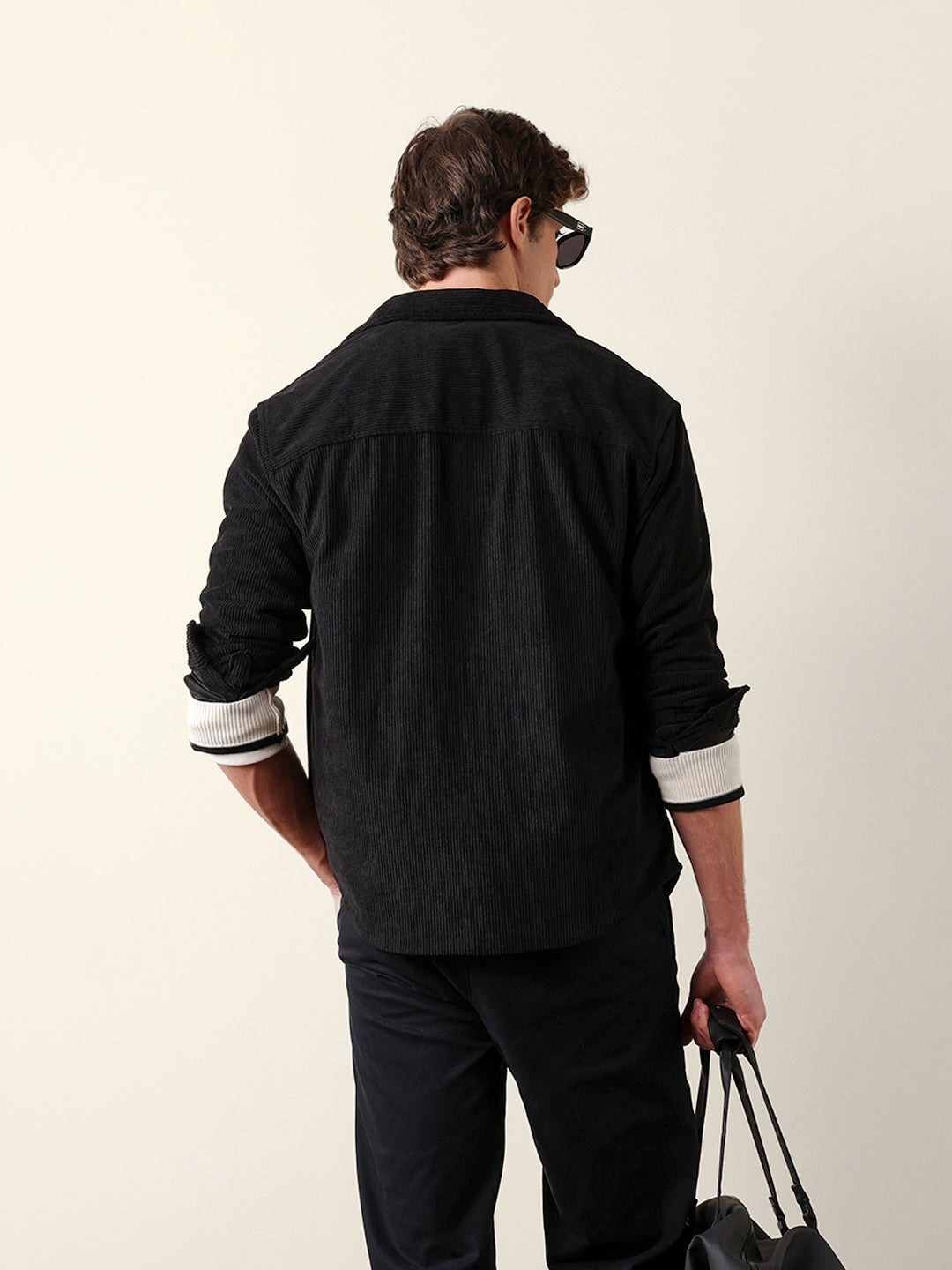 Men Long Sleeve Oversized Shirt