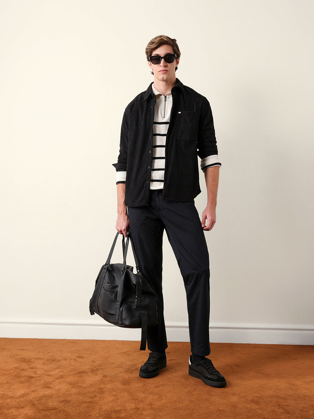 Men Long Sleeve Oversized Shirt