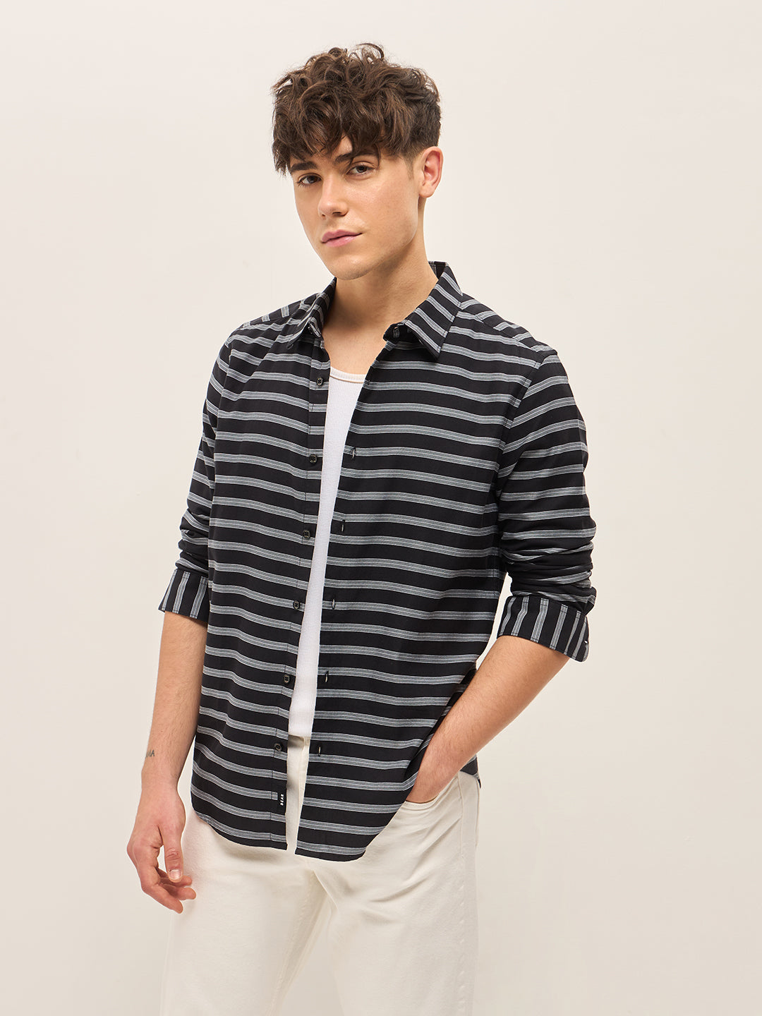 Men Black Casual Shirt