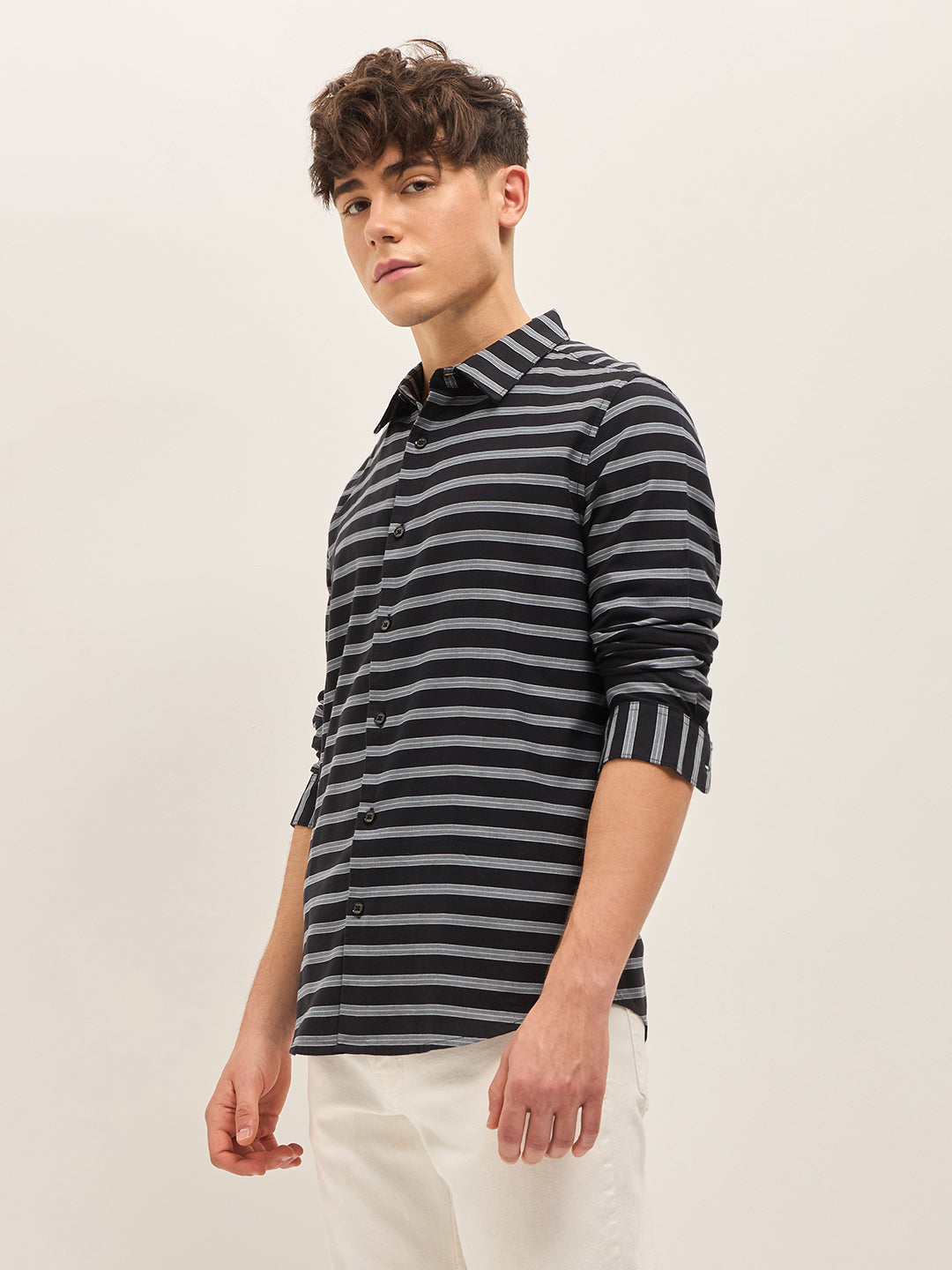 Men Black Casual Shirt