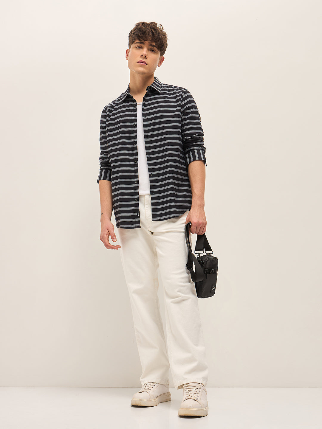 Men Black Casual Shirt