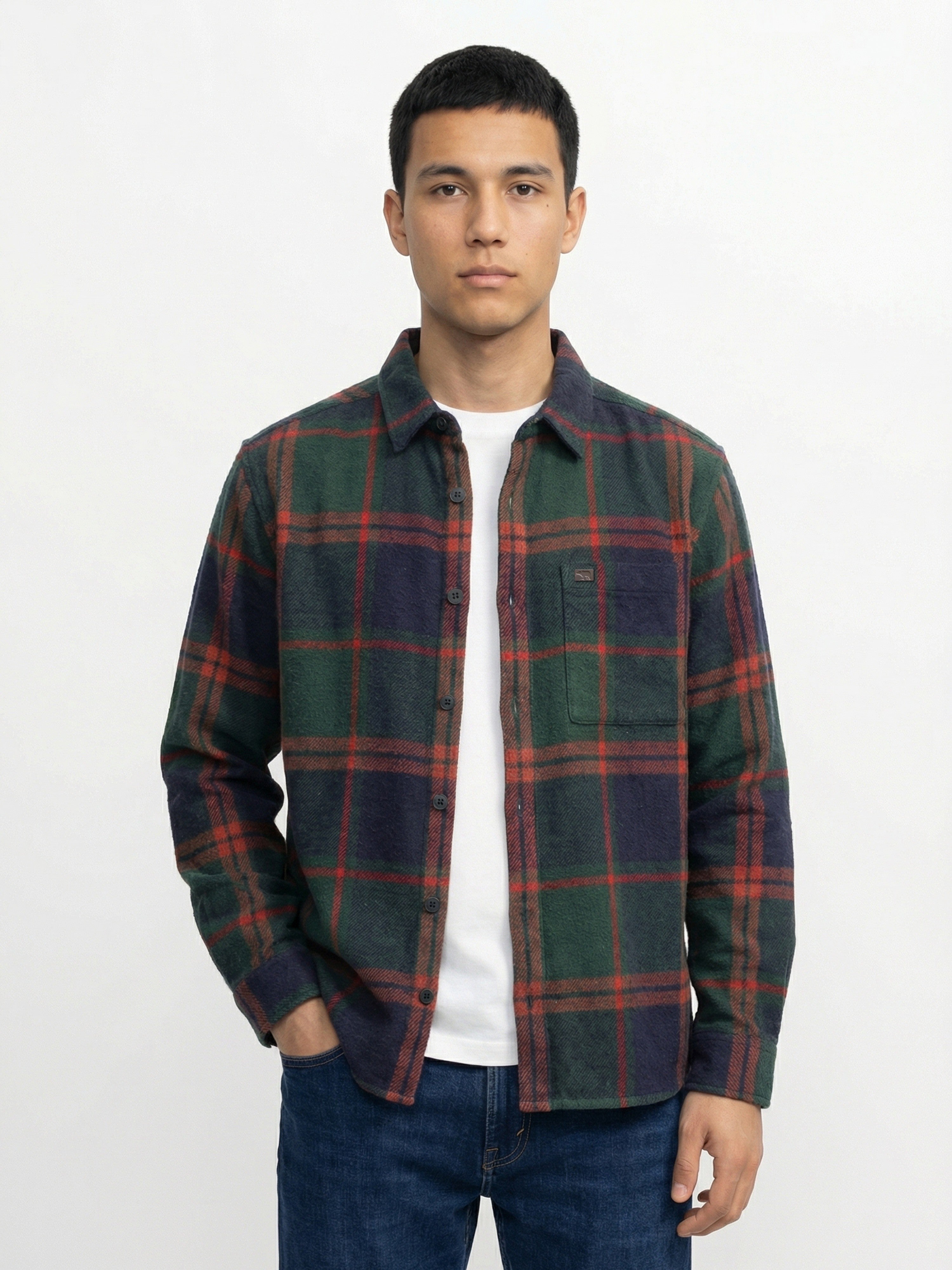 Men Multi Checked Overshirt