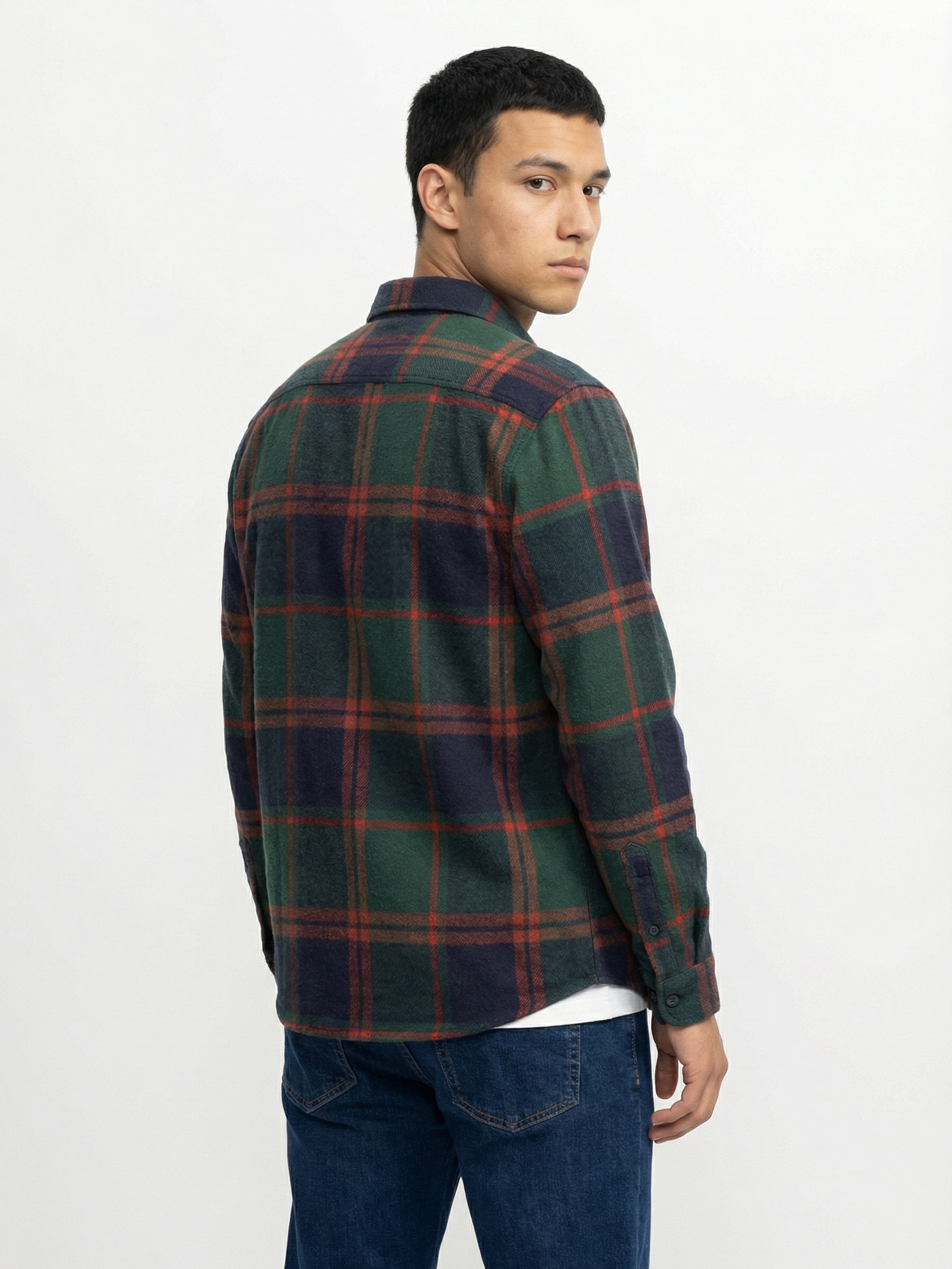 Men Multi Checked Overshirt