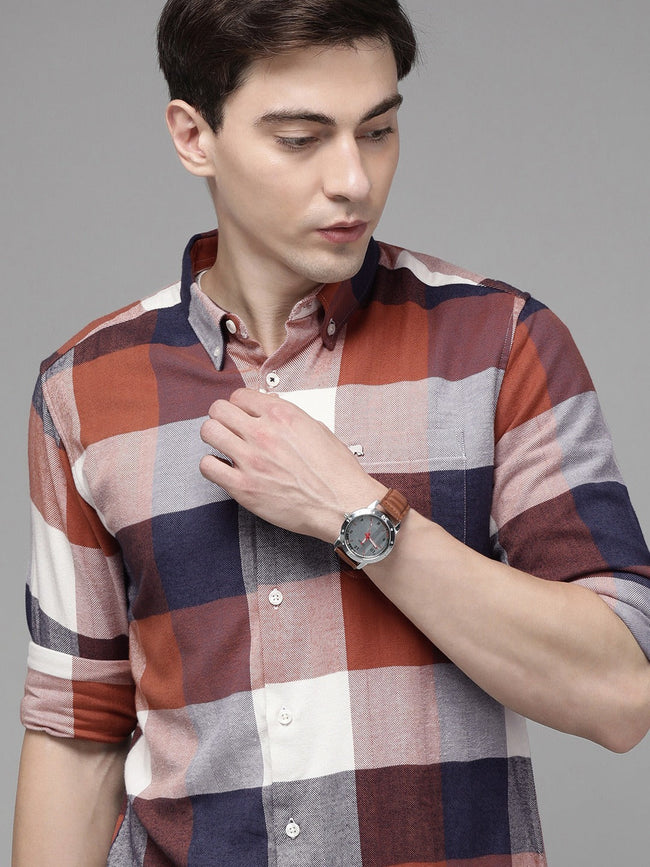 Men  Multi Checked Slim Fit Shirt