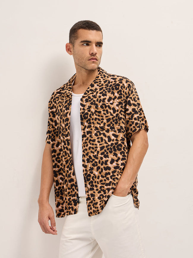 Men Brown Casual Shirt