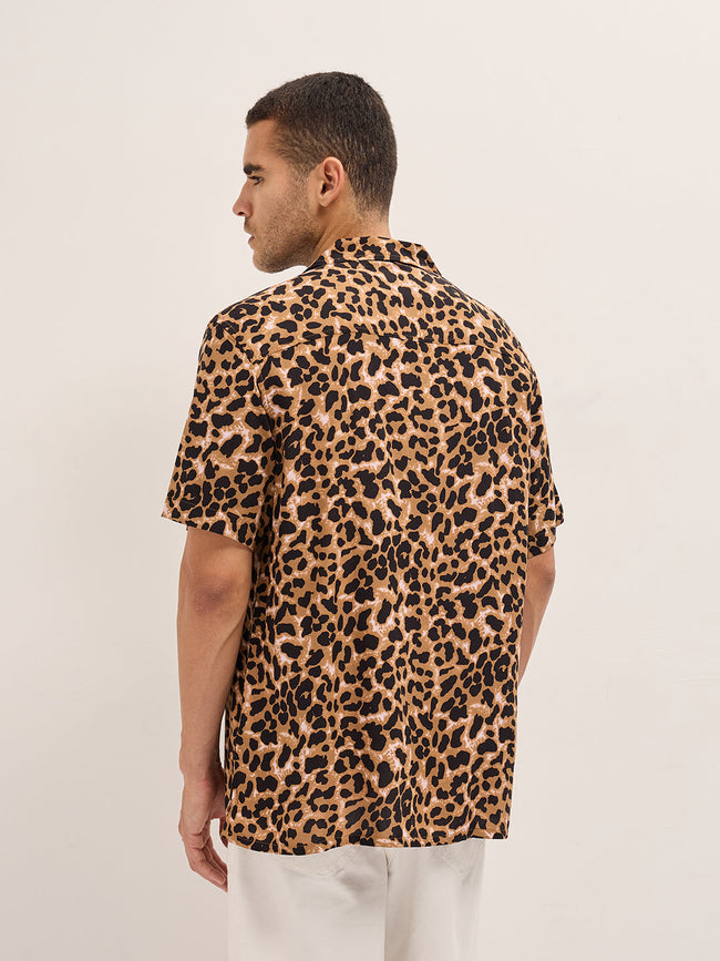 Men Brown Casual Shirt