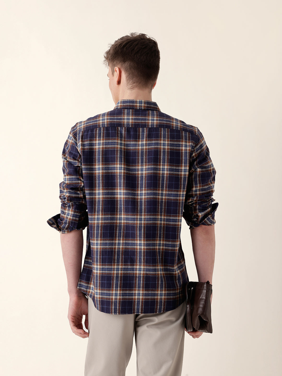 Men Casual Plaid Shirt