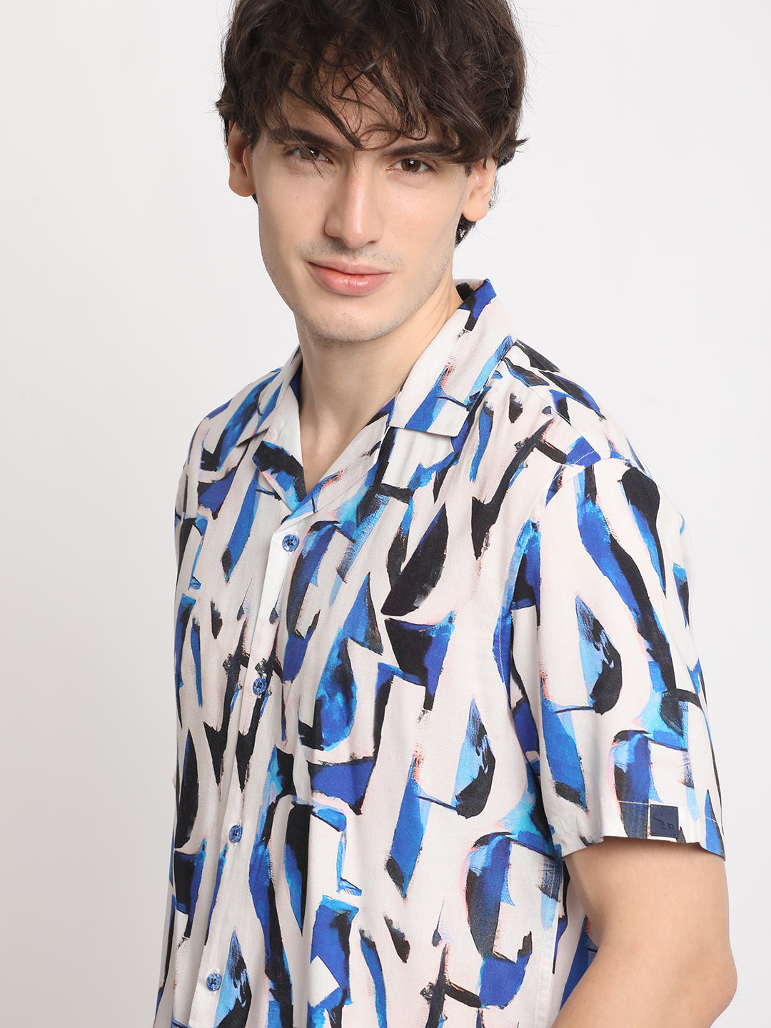 Men  Multi-Coloured Printed Regular Fit Casual Shirt