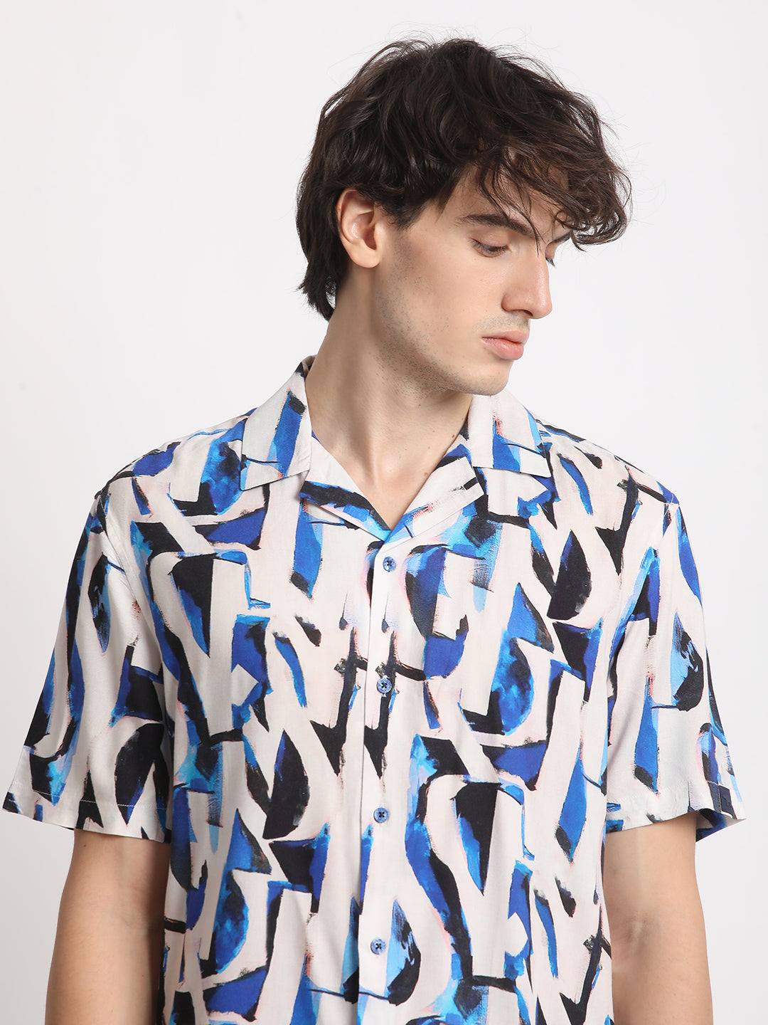 Men  Multi-Coloured Printed Regular Fit Casual Shirt