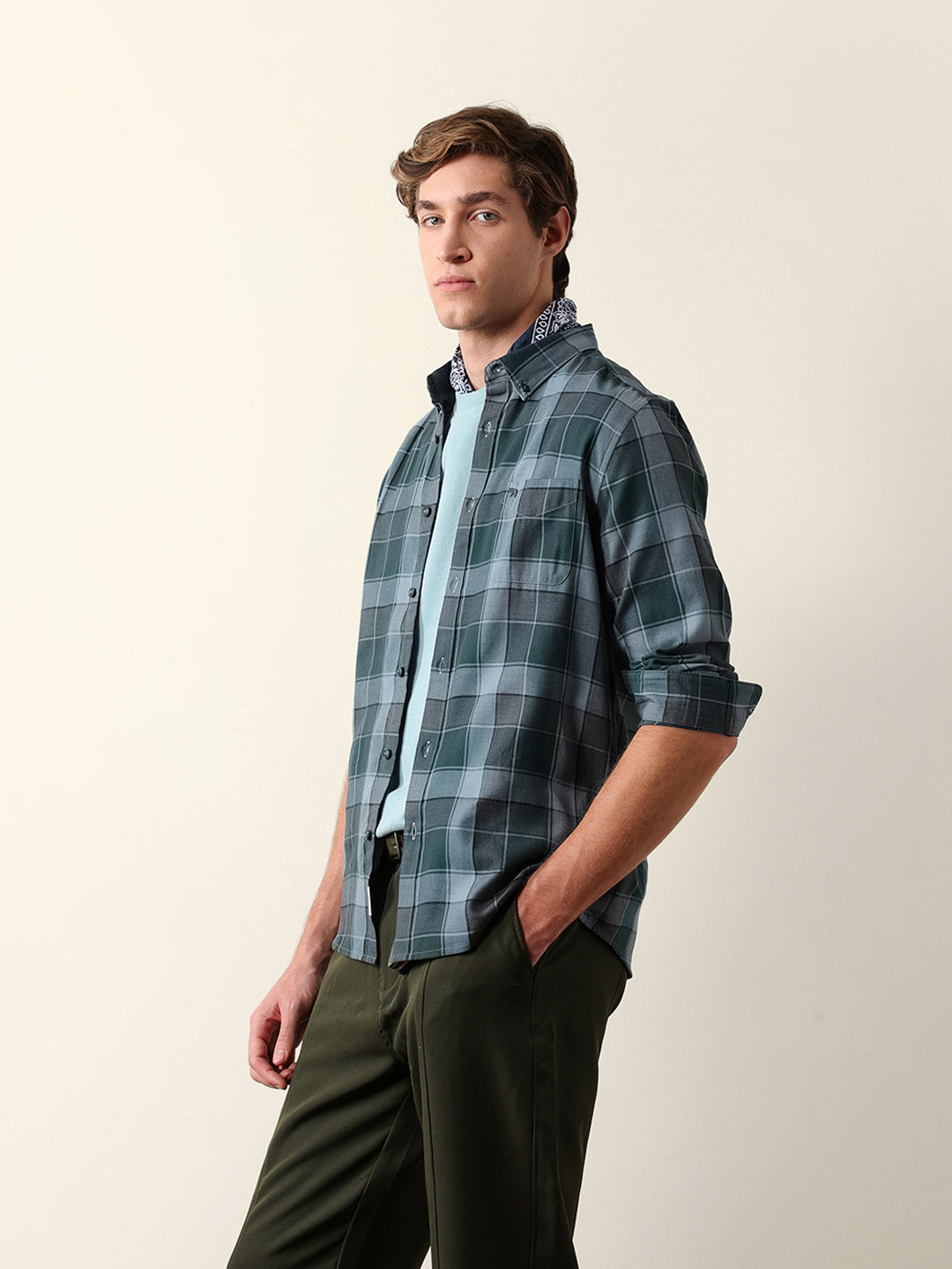 Men Long Sleeves Shirt