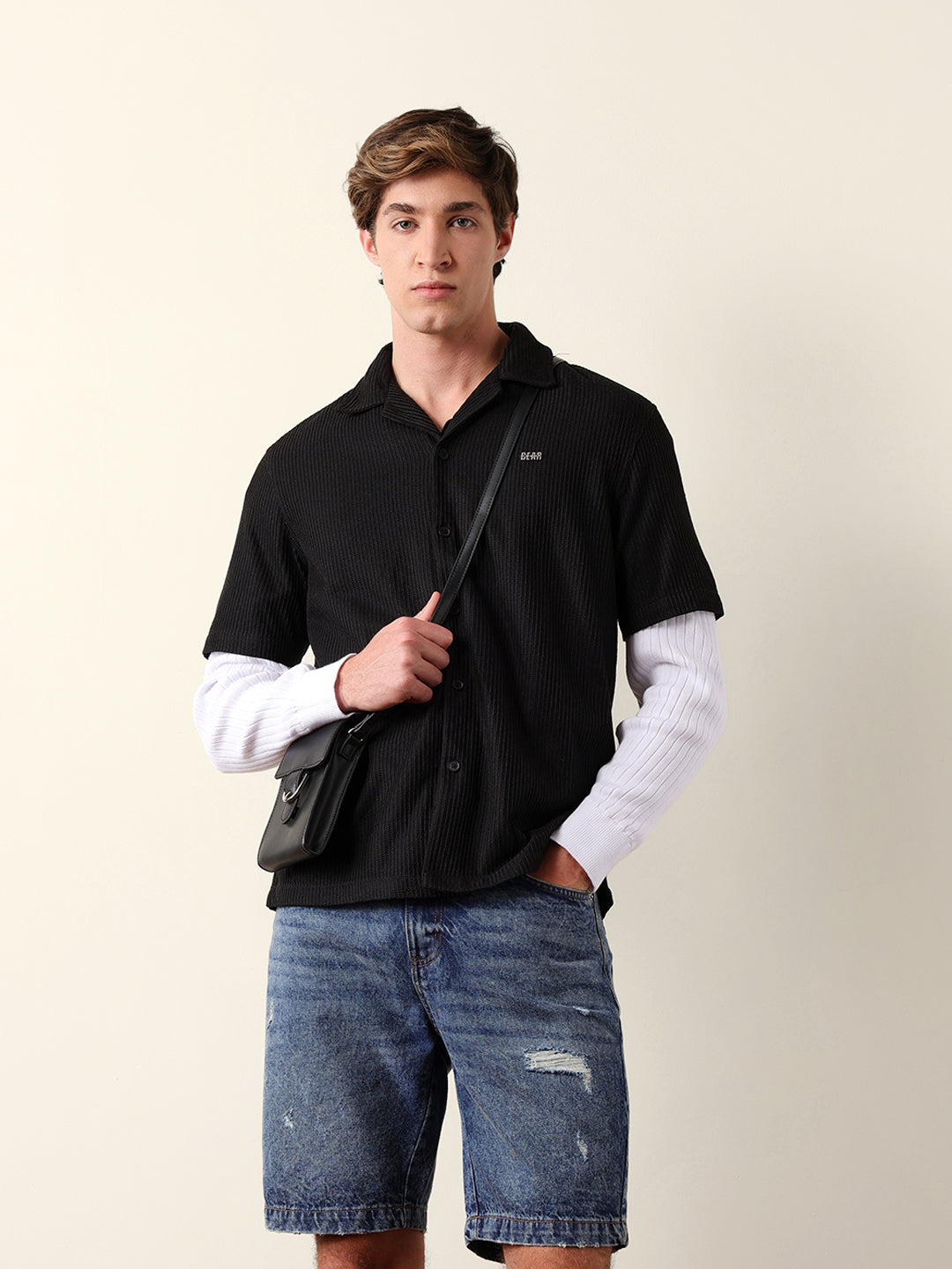 Men Shorts Sleeve Shirt