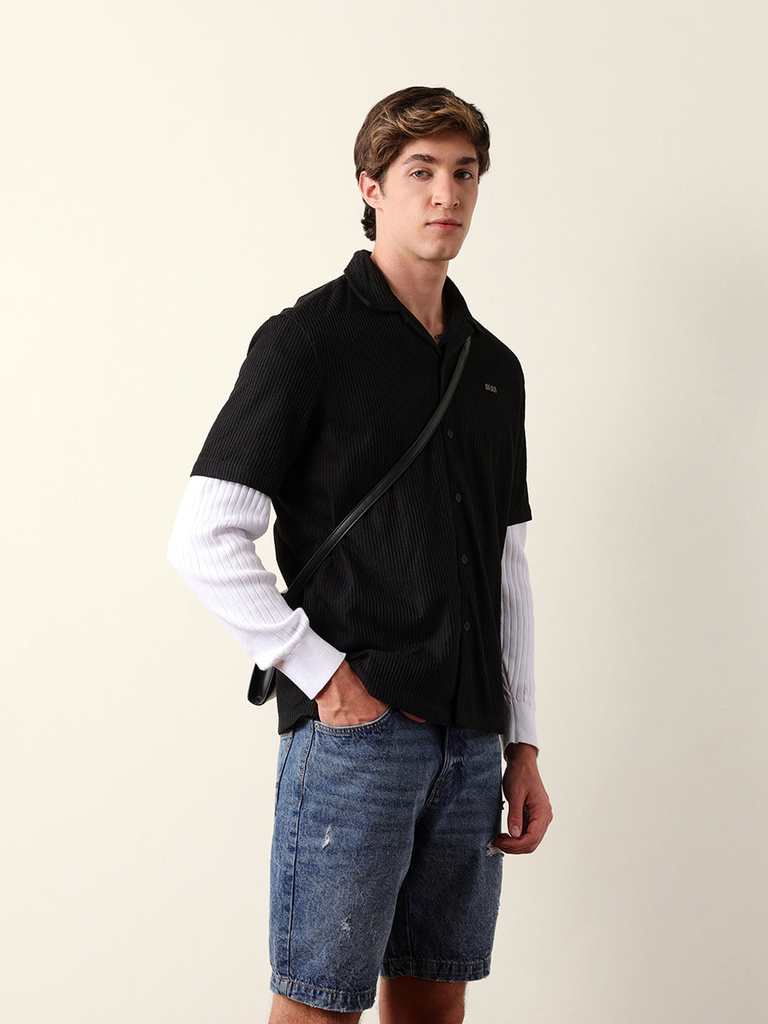 Men Shorts Sleeve Shirt