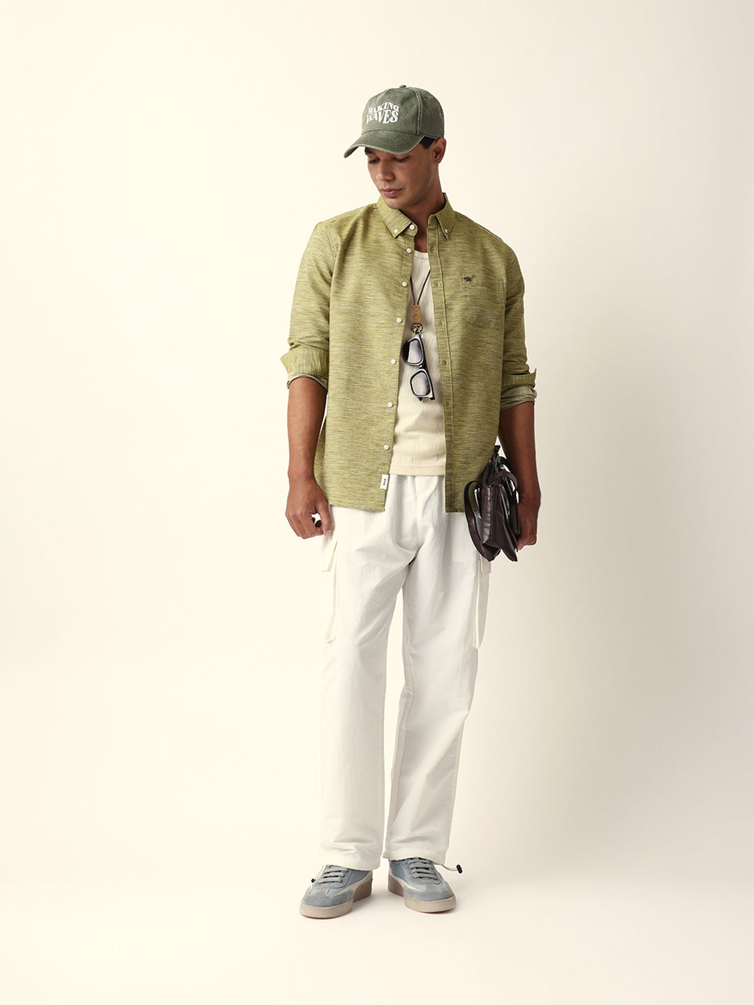 Men Green Casual Shirt
