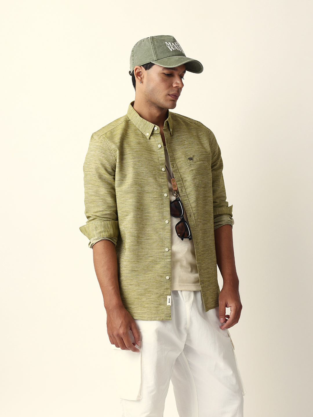 Men Green Casual Shirt