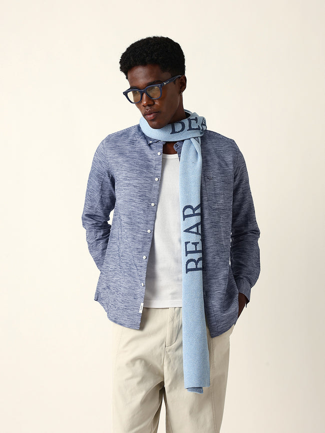Men Blue Casual Shirt