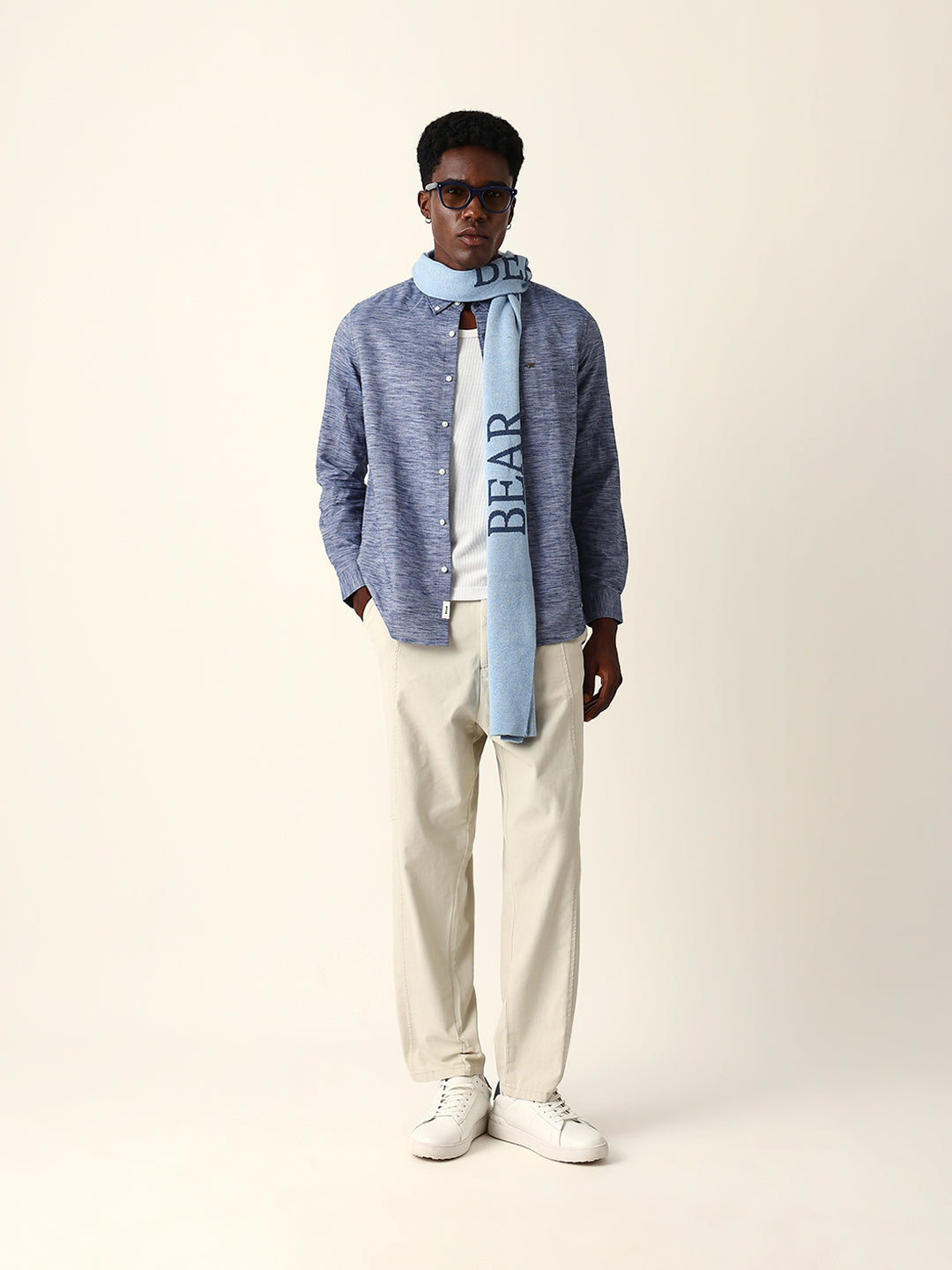Men Blue Casual Shirt