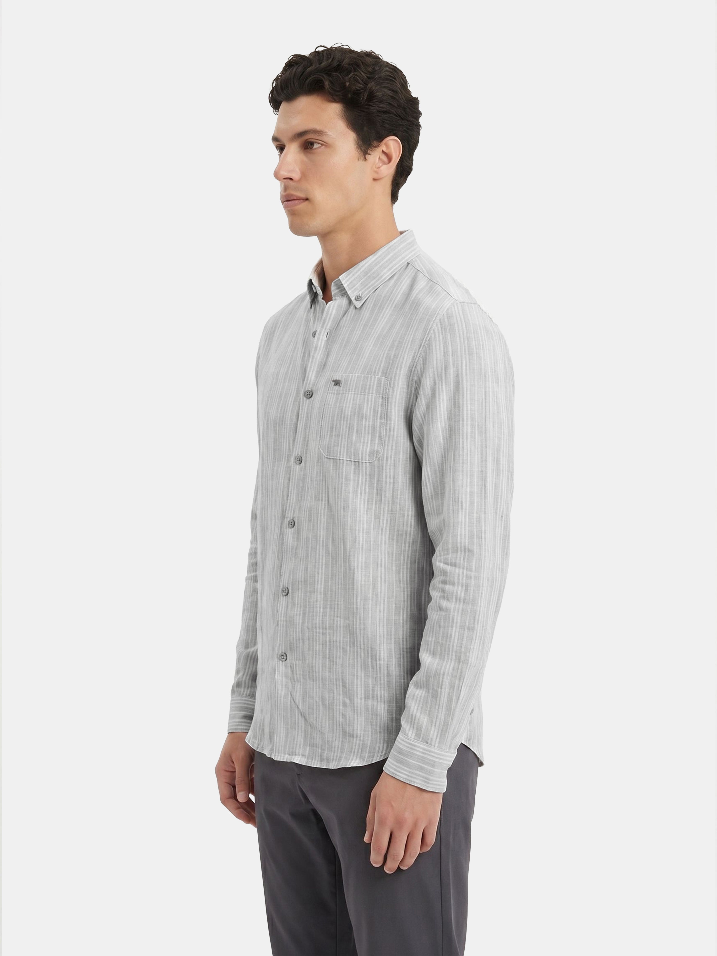 Men Grey Casual Shirt