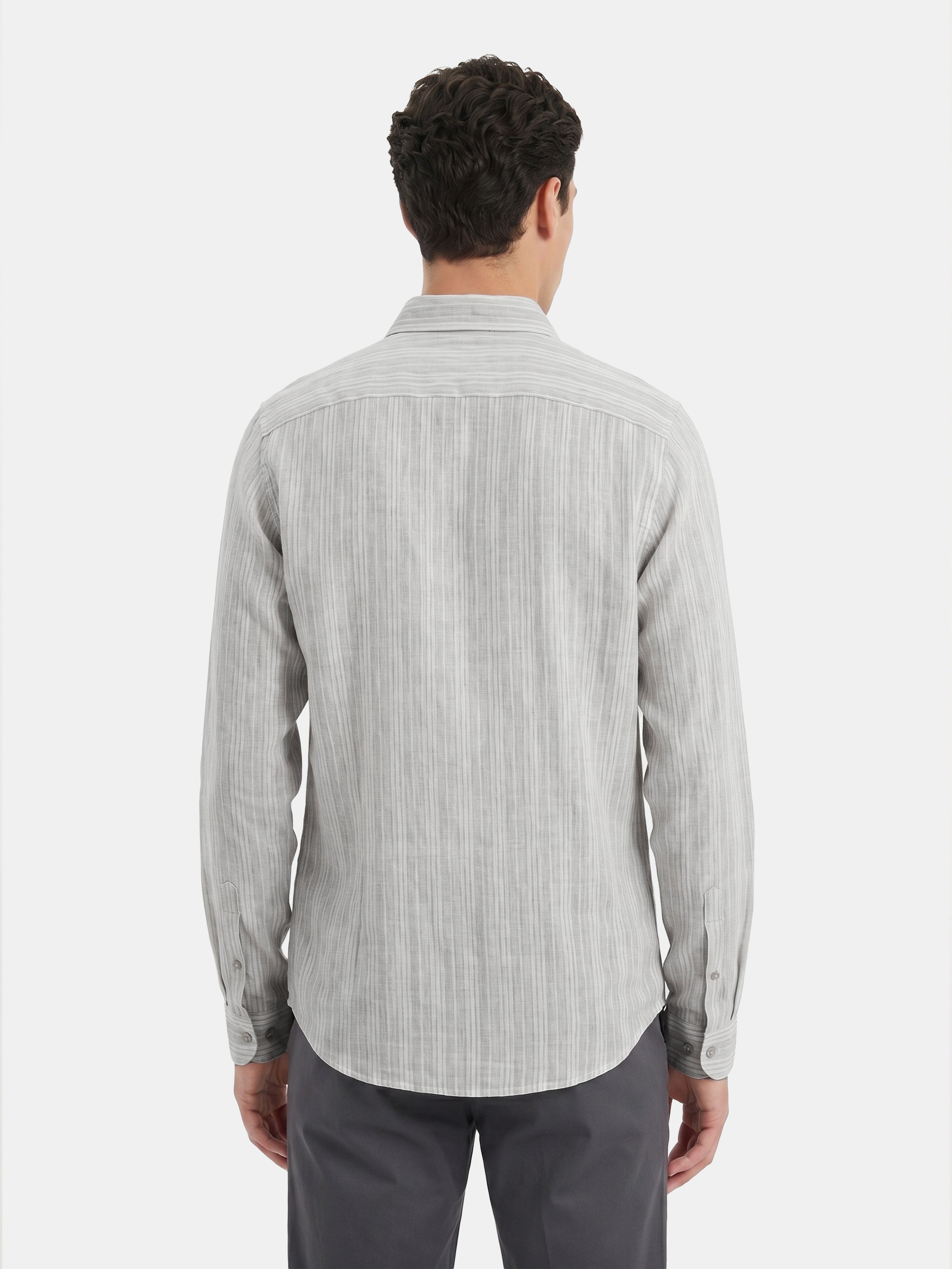 Men Grey Casual Shirt