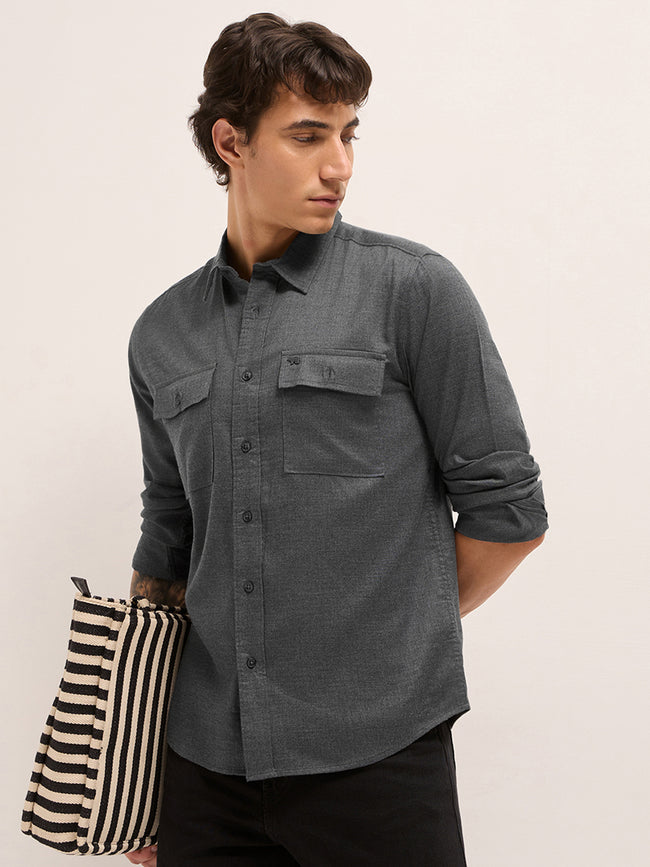 Men Solid Casual Shirt