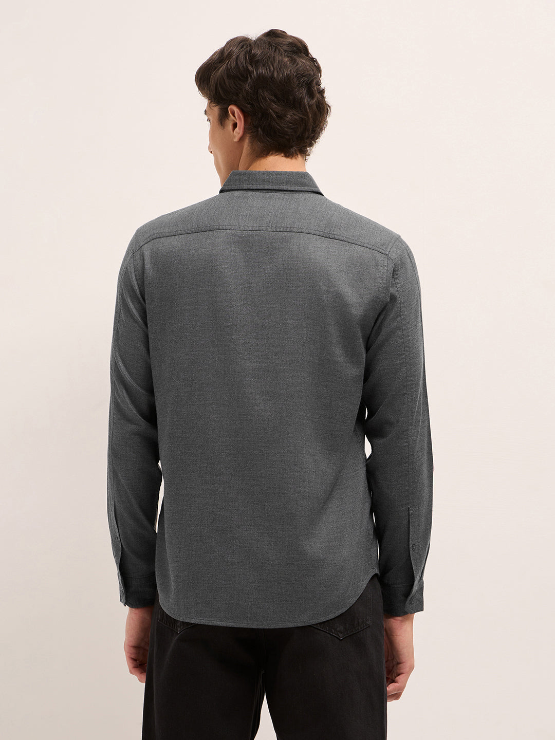 Men Solid Casual Shirt
