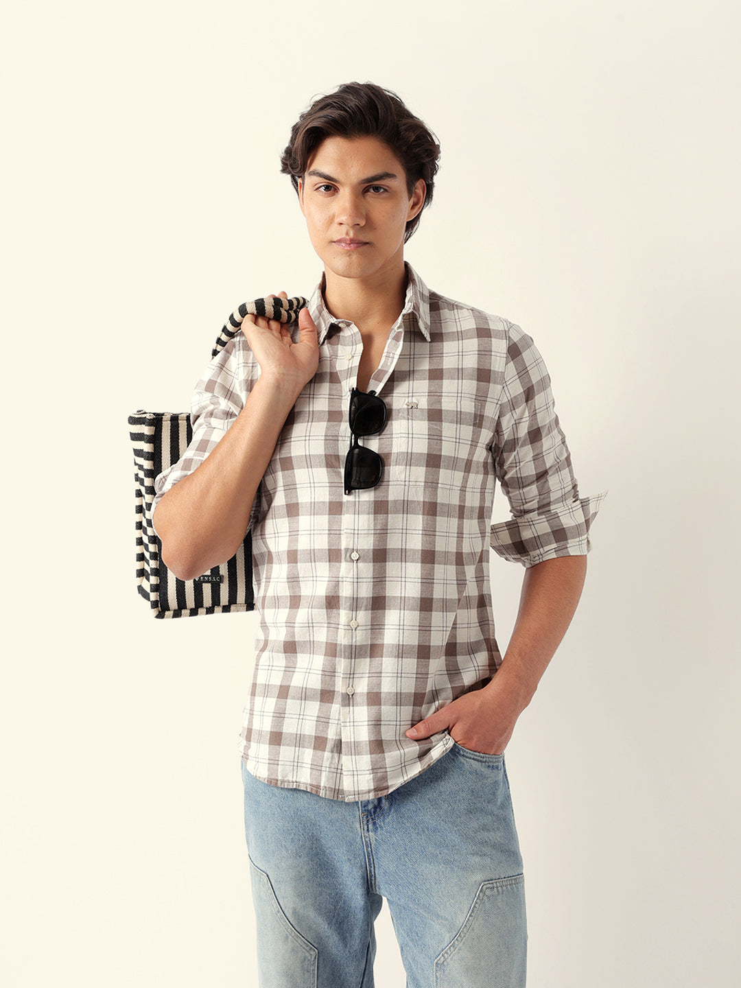 Men Brown Casual Shirt