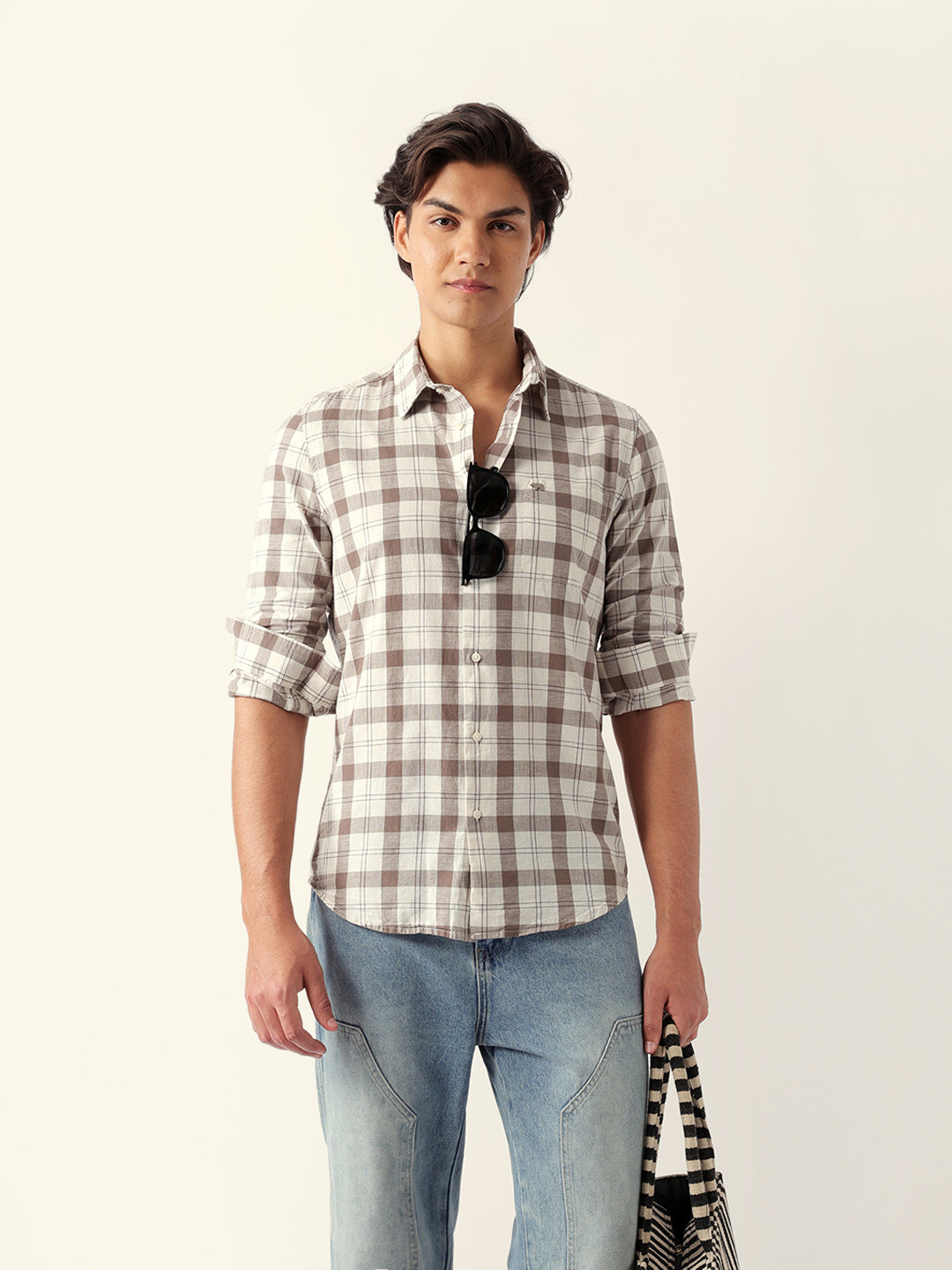 Men Brown Casual Shirt