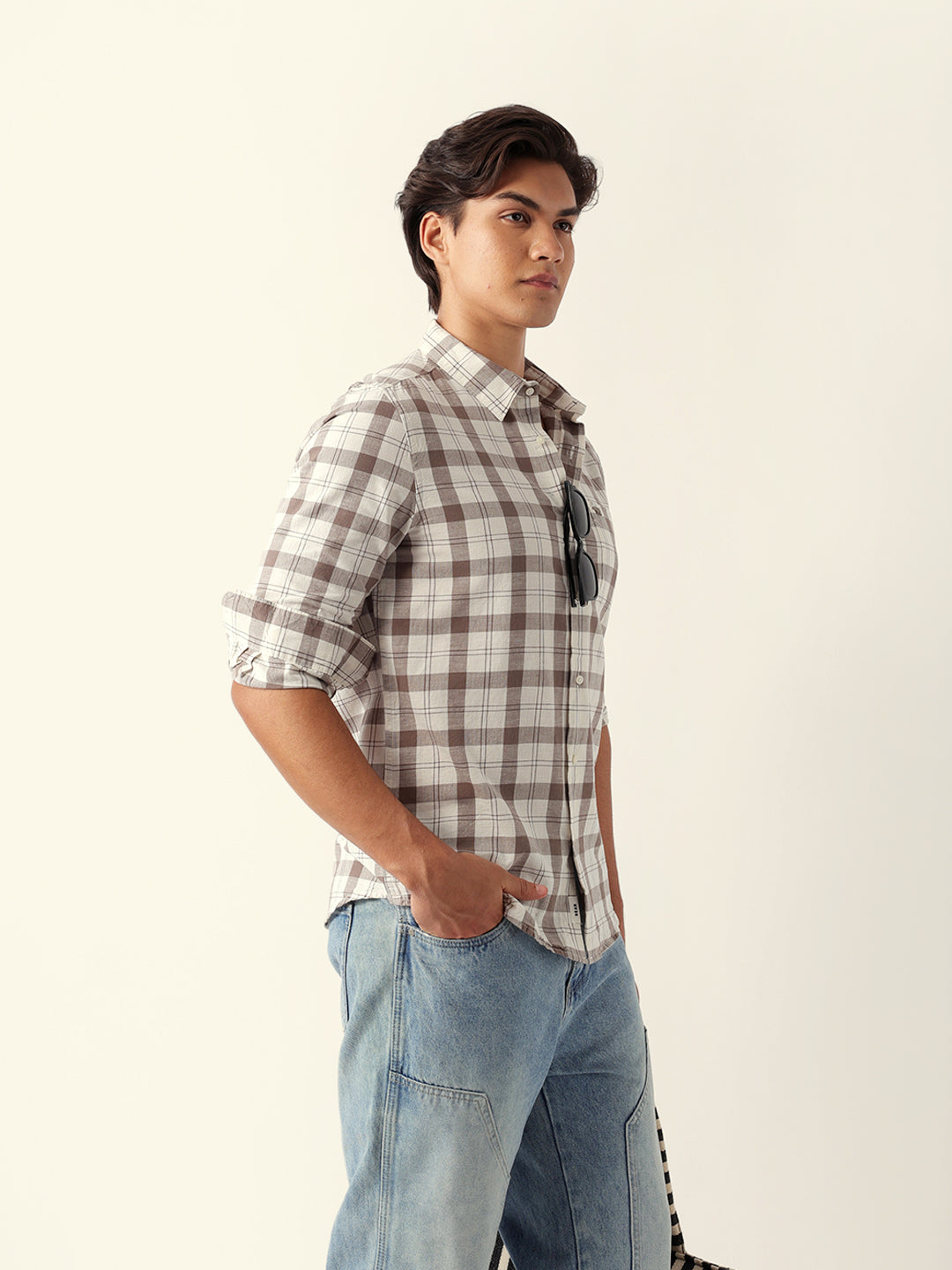 Men Brown Casual Shirt