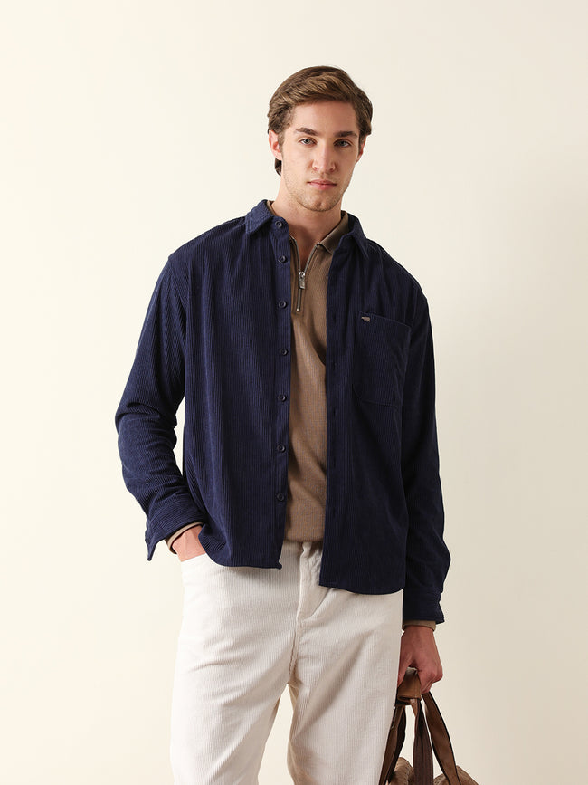 Men Long Sleeve Oversized Shirt
