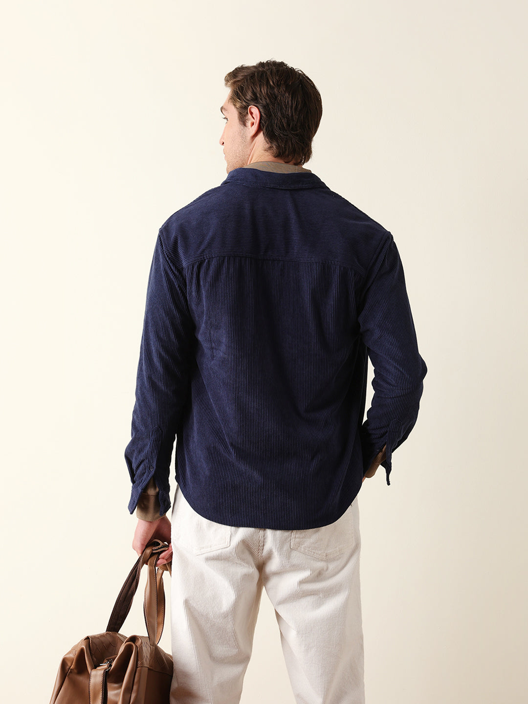 Men Long Sleeve Oversized Shirt