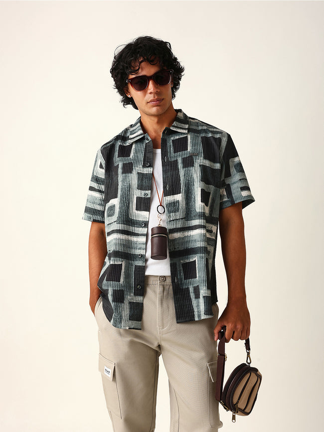 Men Green Casual Shirt