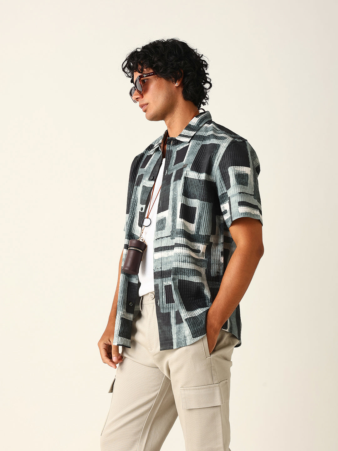 Men Green Casual Shirt