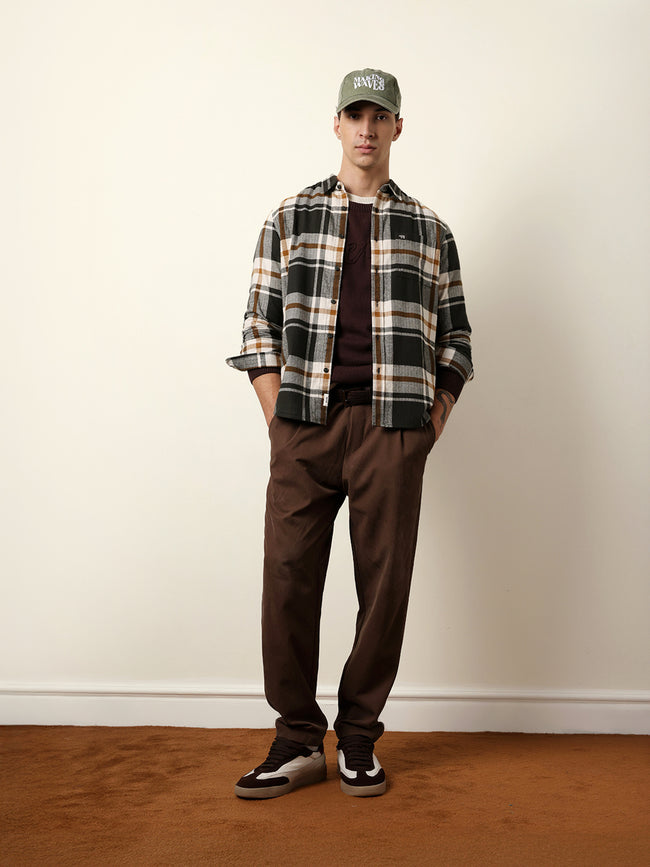 Men Checked Casual Full-Sleeve Shirt