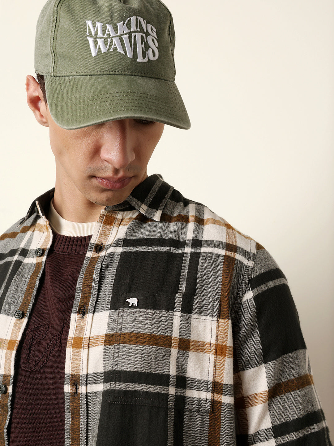 Men Checked Casual Full-Sleeve Shirt