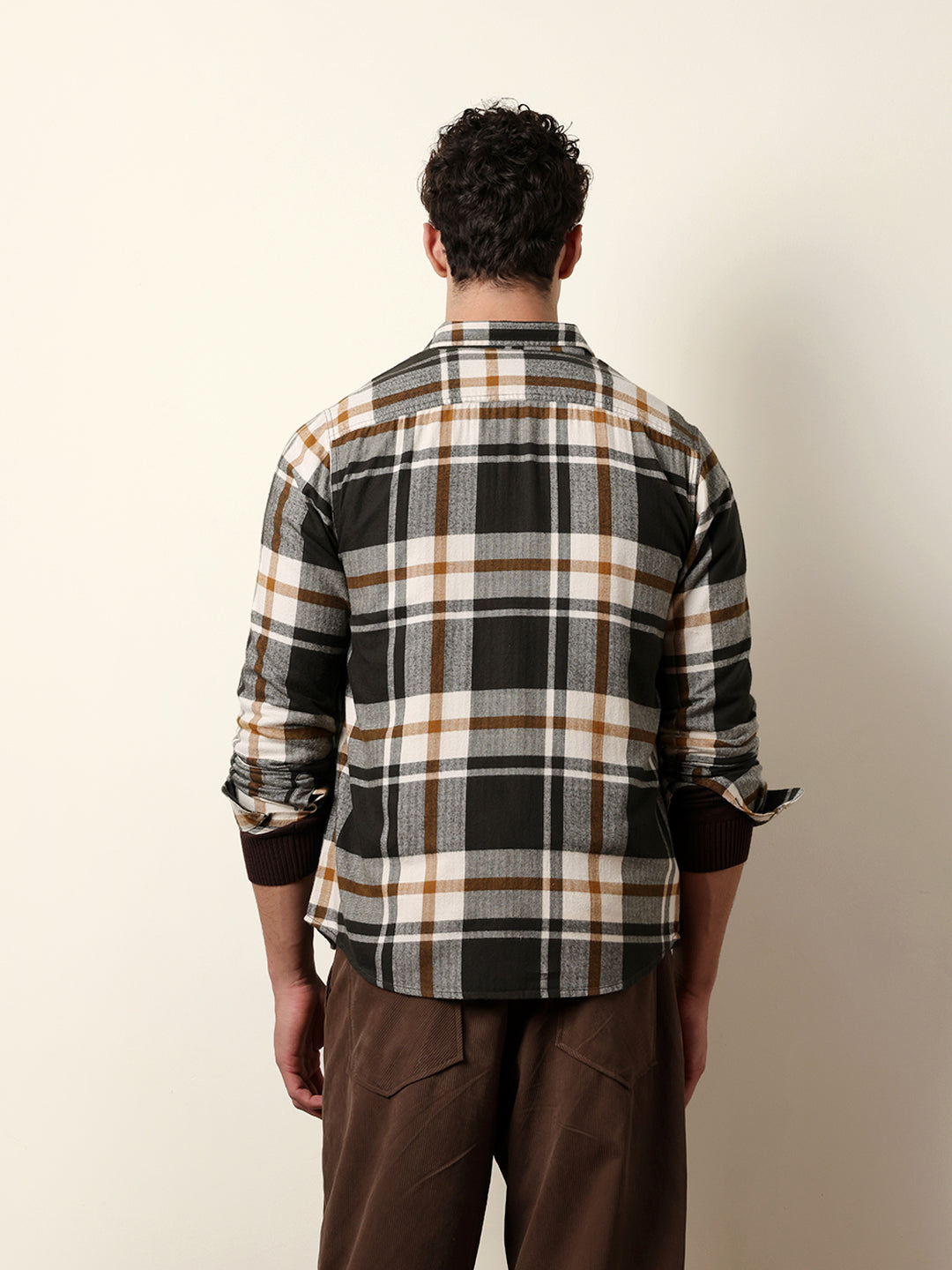 Men Checked Casual Full-Sleeve Shirt