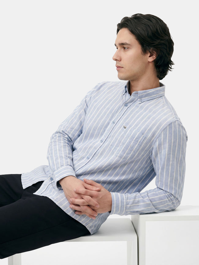 Men Blue Casual Shirt