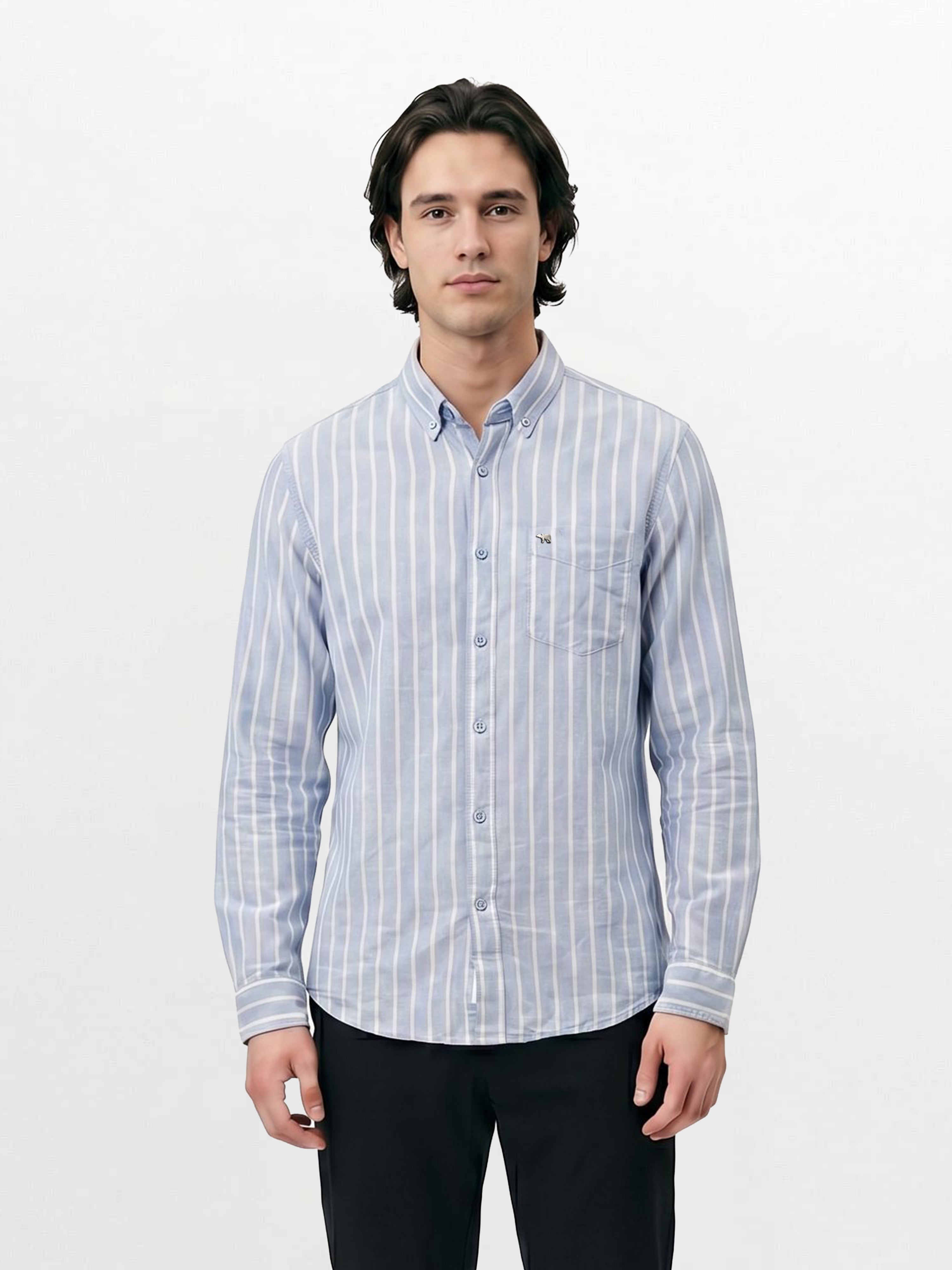 Men Blue Casual Shirt