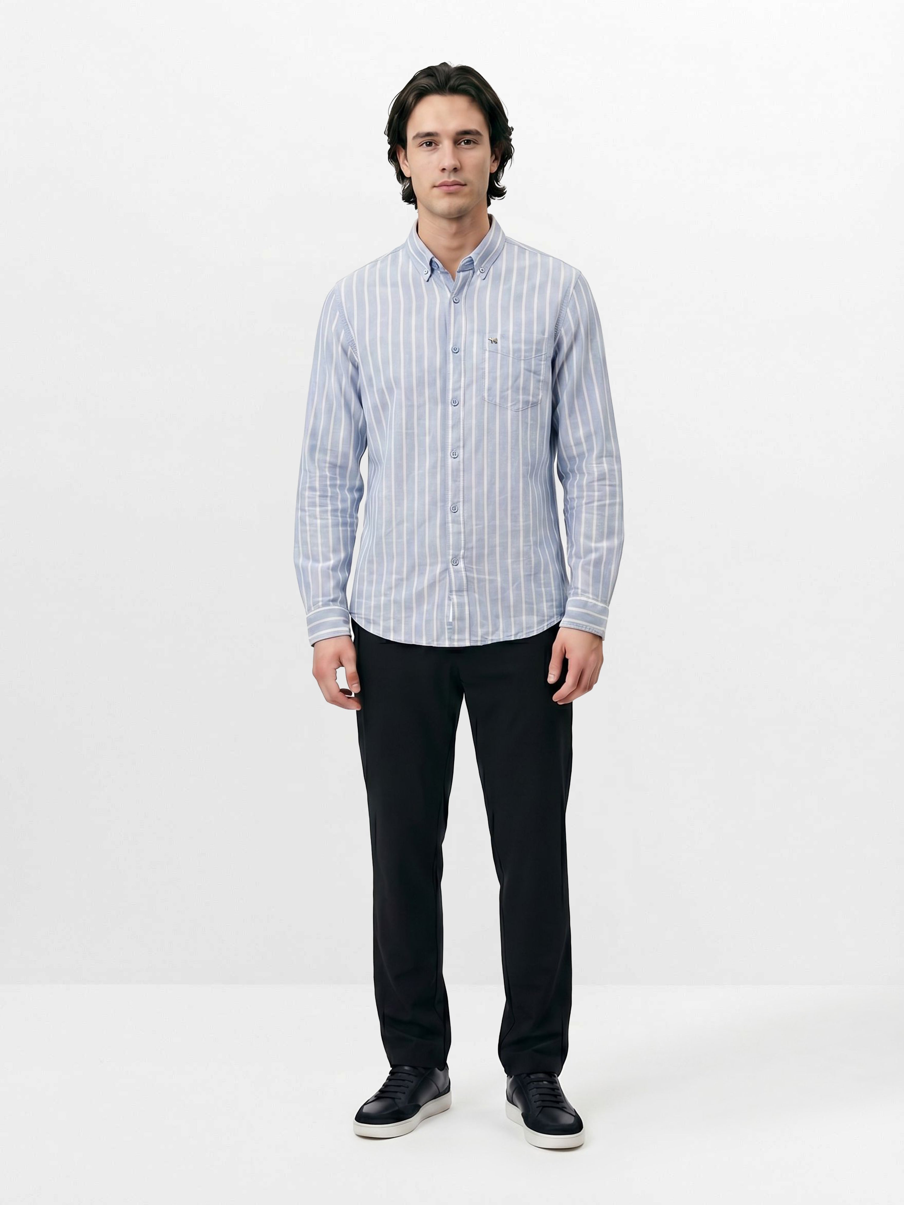 Men Blue Casual Shirt
