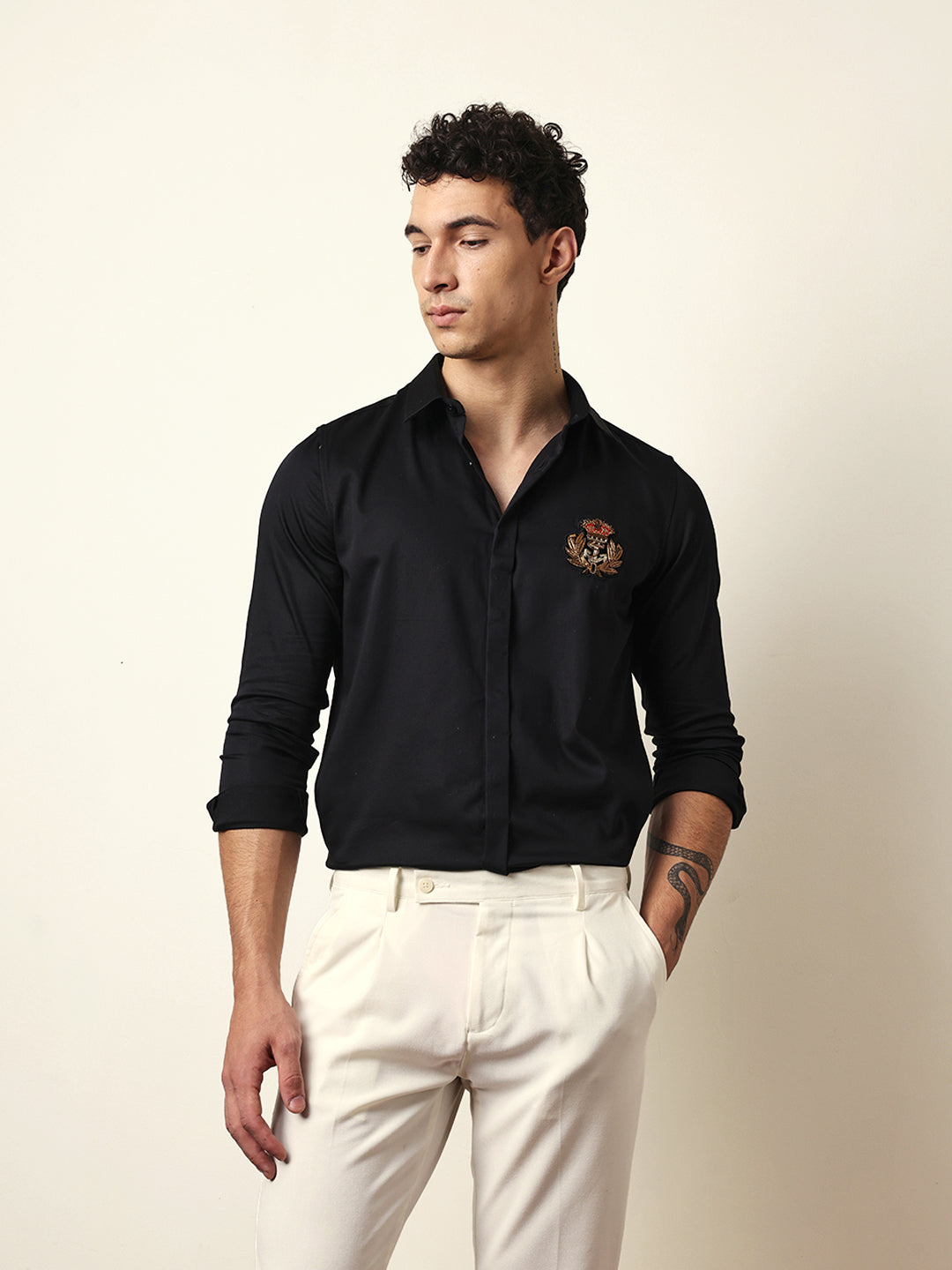 Men Modern Fit Casual Shirt