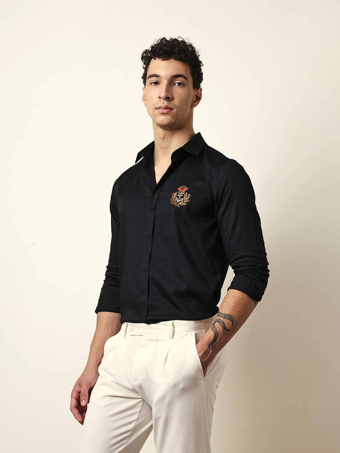 Men Modern Fit Casual Shirt