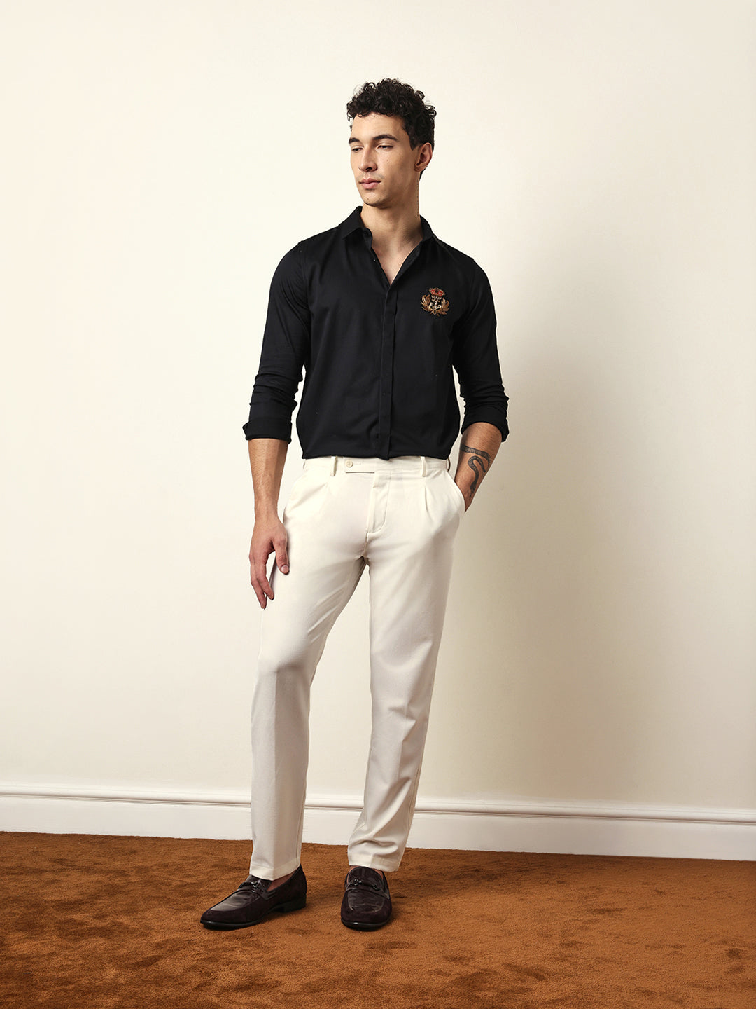 Men Modern Fit Casual Shirt