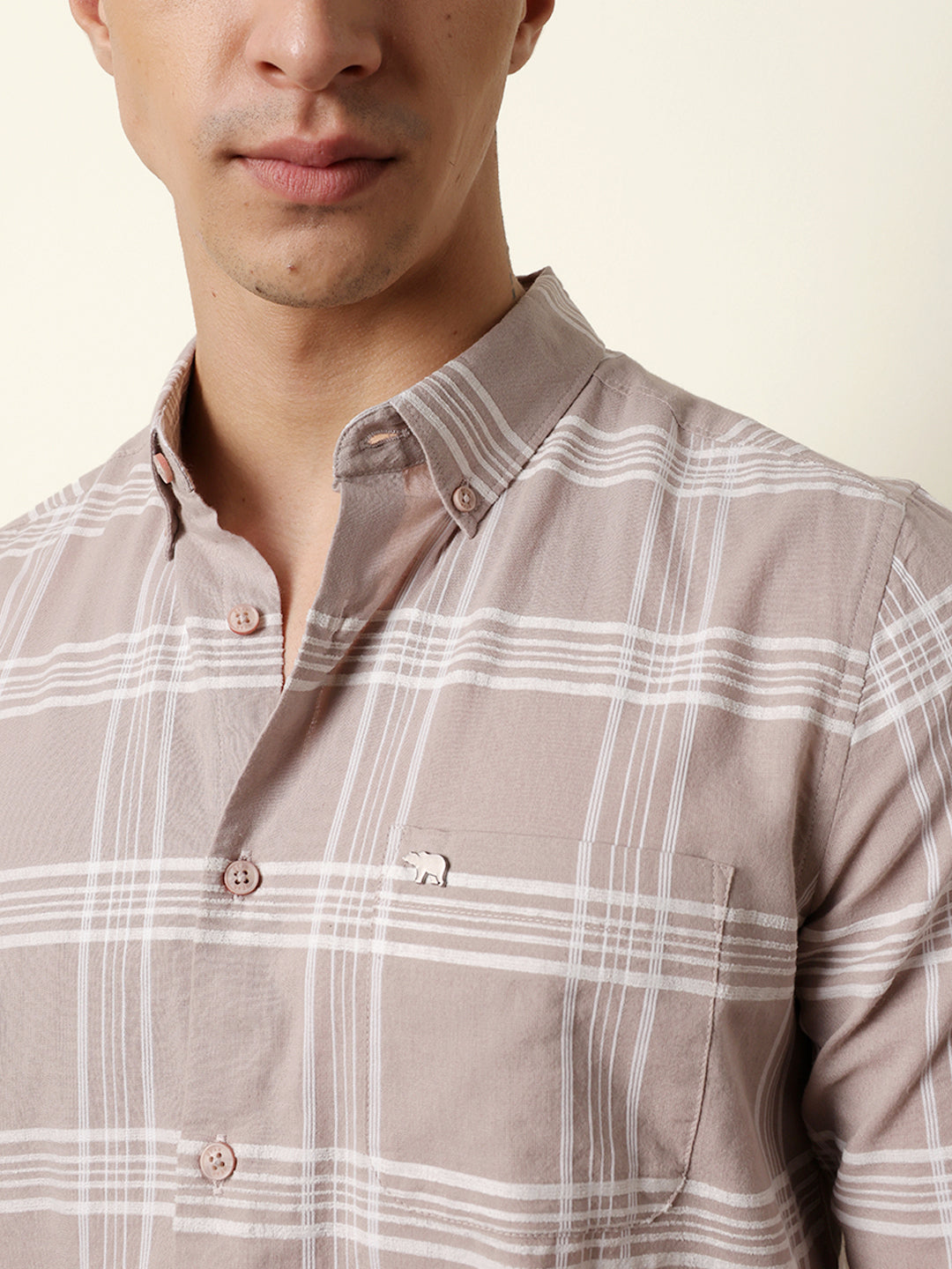 Men Checked Casual Full-Sleeve Shirt
