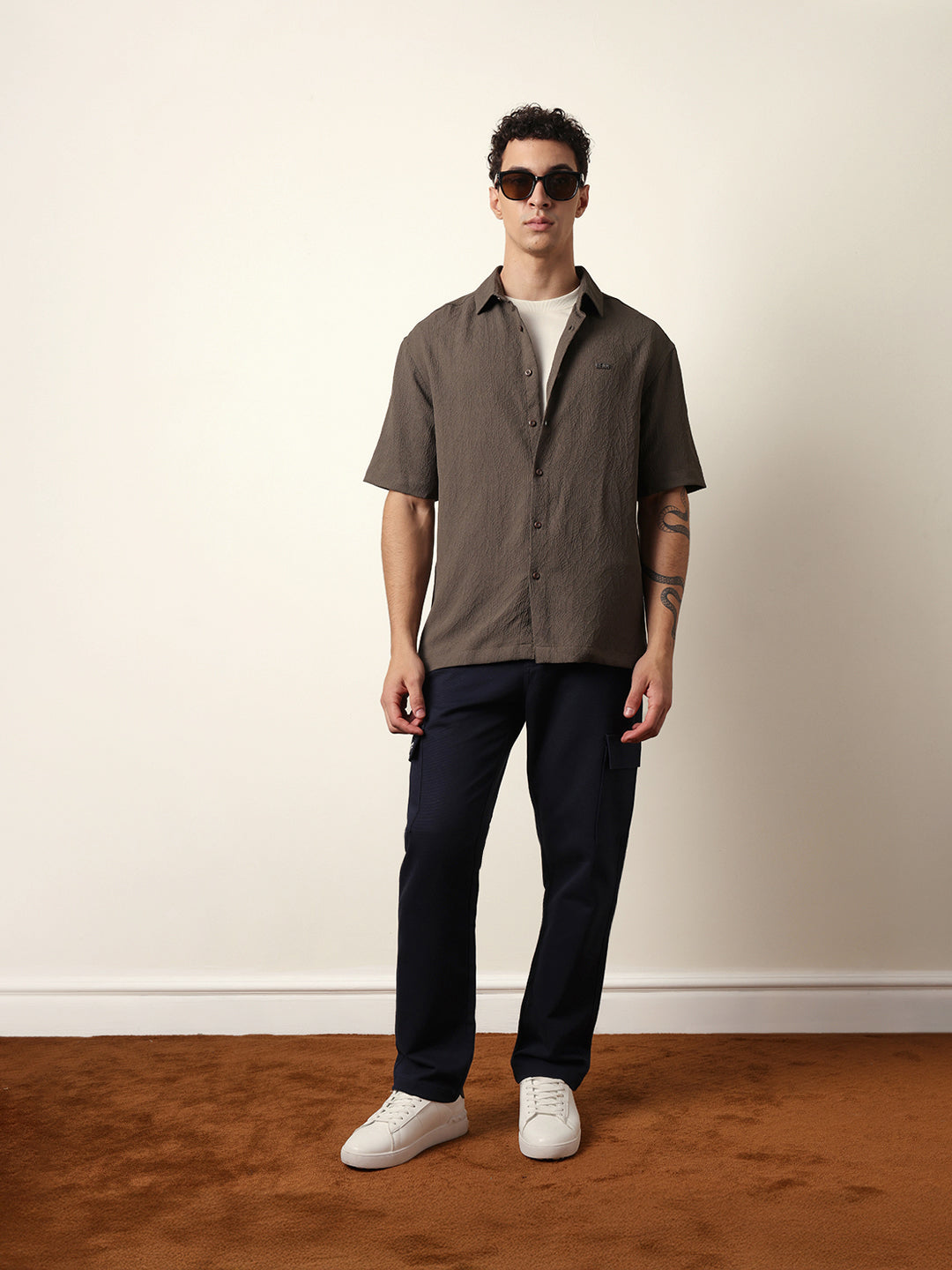 Men Modern Fit Casual Shirt