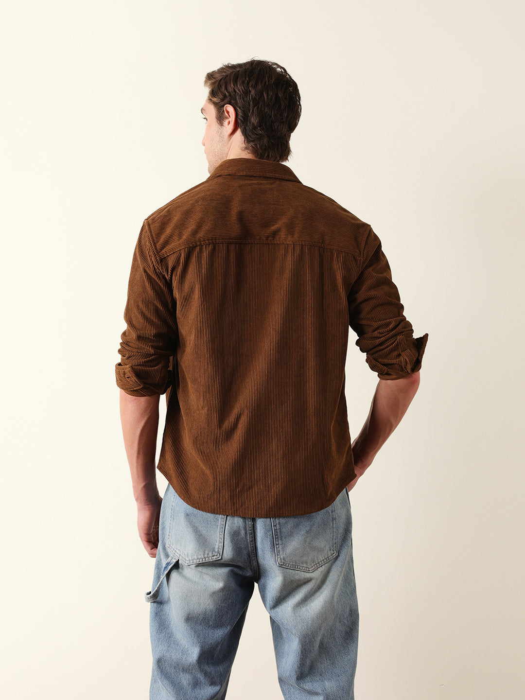Men Long Sleeve Oversized Shirt